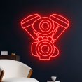 thumbnail image 2 of Handmadetneonsign Motorcycle Engine Neon Sign, Motorcycle Engine Led Sign, Motorbike Led Light, 2 of 5