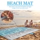 thumbnail image 5 of Manta de playa Picnic Cojín de playa Estera de playa de arena Portátil (200 * 140 cm) Gris Verde, 5 of 7