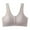 Coffee, variant on Seamless Pushup Bras For Women Large Ice Silk Front Closure Button Bra Traceless Pregnant Breastfeeding Vest Gathered Bra