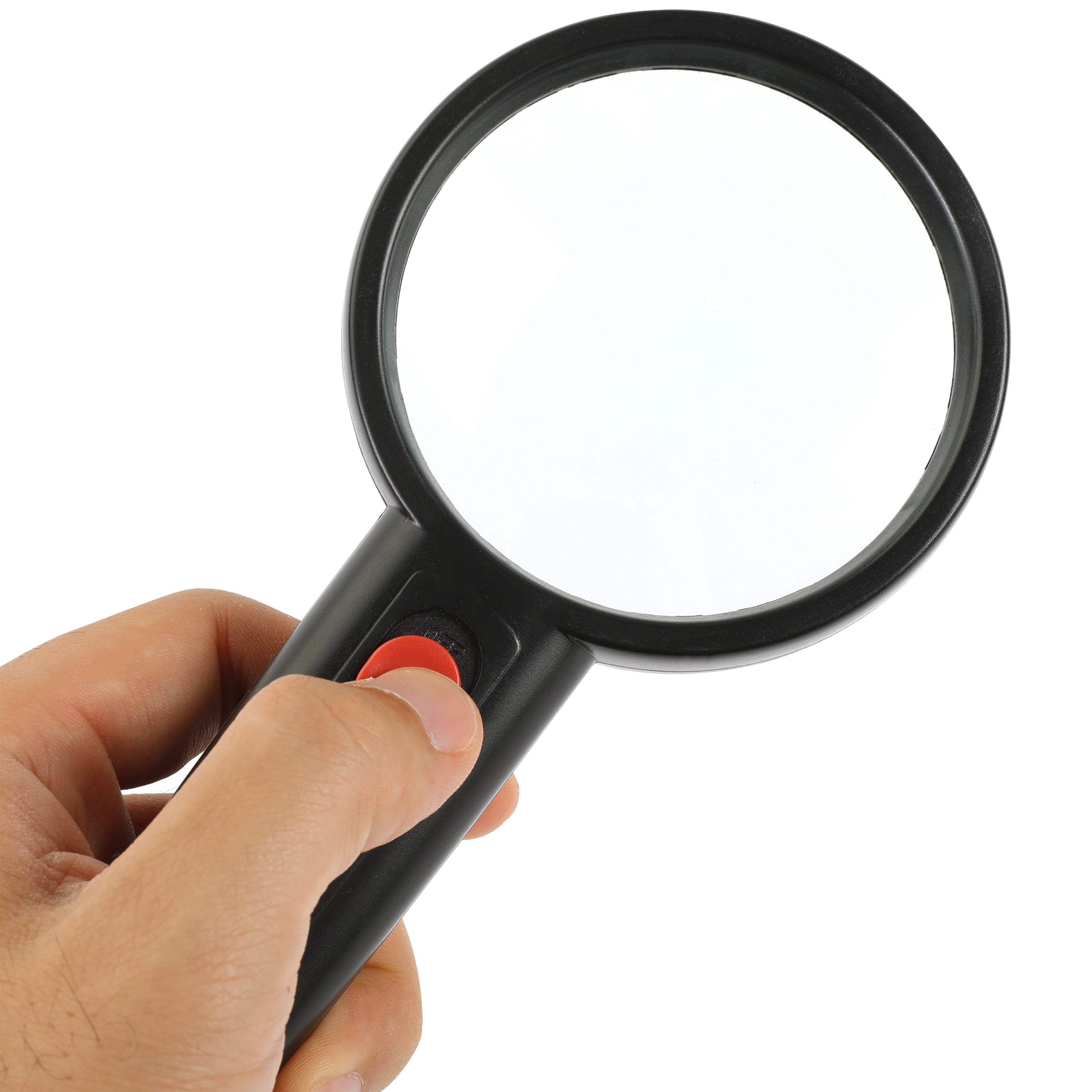 Hyper Tough 3-Piece LED Lighted Magnifying Glass with Tweezers, 3X  Magnification - Walmart Business Supplies, image size:3000x3000