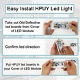 thumbnail image 4 of Kit de luz LED para refrigerador de 2 piezas HPUY W10515058 W10515057, 4 of 6