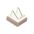 thumbnail image 2 of Estantes de colocación de adornos de soporte de exhibición de usos múltiples, soporte de soporte de exhibición de pedestal, liviano para pequeños (champán blanco) Baoblaze expositor de minerales, 2 of 8