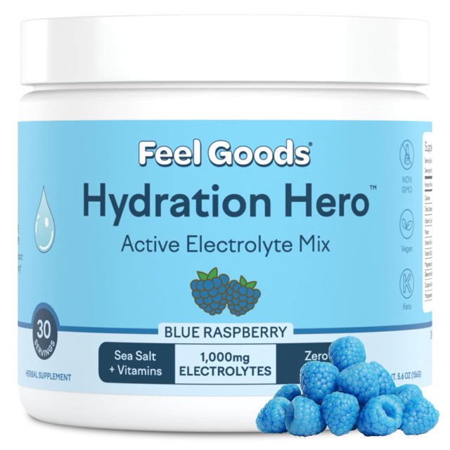 Mezcla de hidratación Feel Goods Hydration Hero, 1000 mg de electrolitos