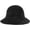 Black, variant on Women Dome Fall Winter Spring Warm Chenille Bucket Hat Derby Hat Bowler Hat