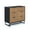 Brushed Fir/Matte Black/Matte Black, variant on Nathan James Andrew 3-Drawer Rattan Dresser or Boheminan Living Room Storage Cabinet with Natural Rattan Accent and Metal Legs, Light Oak/Black