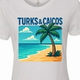 thumbnail image 4 of Inktastic Turks & Caicos Beach Paradise Palm Tree Women's T-Shirt, 4 of 5