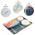 thumbnail image 4 of Yayeee Dish Drying Mat for Kitchen Counter Ultra Absorbent Easy Clean Pad 24x18", Floral Mountain, 4 of 7