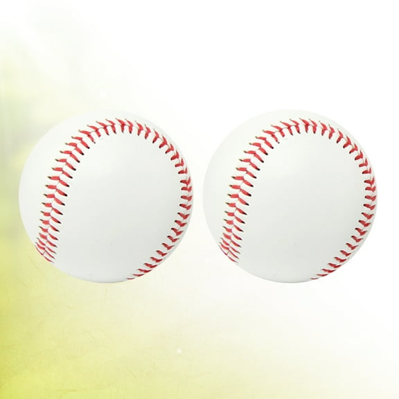 Raindrops  2 PCS Training Baseball Soft Practice Softballs Student White