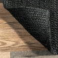 thumbnail image 4 of 2.6x8 Ft Black Jute Area Rug, Hand-Woven, Reversible, Farmhouse Boho Style, Durable & Pet-Friendly Rug for Living Room, Dining Room, and Bedroom, 4 of 4