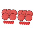 thumbnail image 3 of 10 Pieces Folding Fans Hand Fans Round Fans with Nylon Polyester Fabric for Wedding Performance and Outdoor Activities, 3 of 9