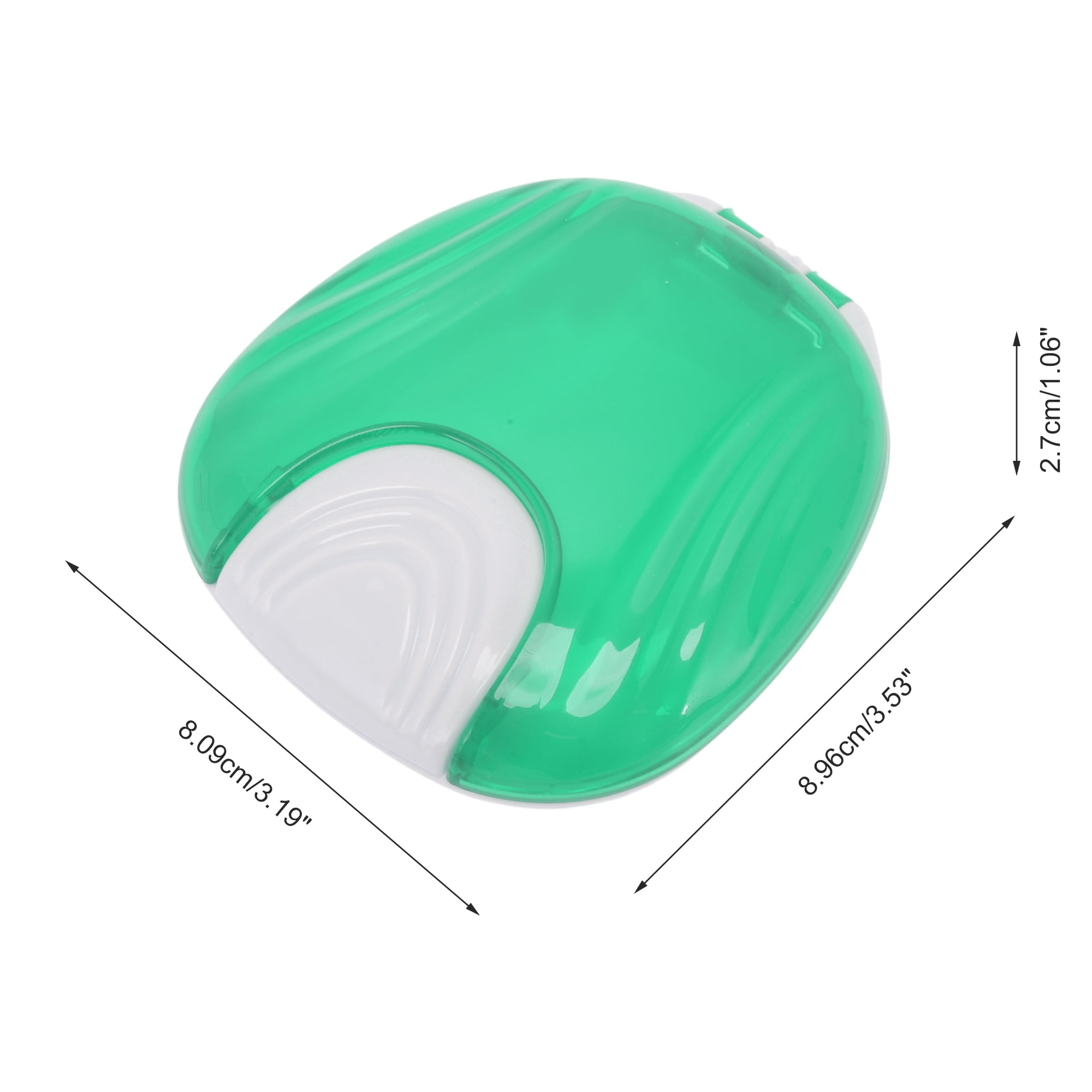 Unique Bargains Shell-shaped Braces Box 1 Pc Dark Green