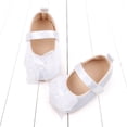 thumbnail image 2 of Biezeib Baby Girls Mary Jane Flats Cute Tulle Bow Princess Dress Shoes Non-Slip Crib Shoes for Infants, 2 of 6