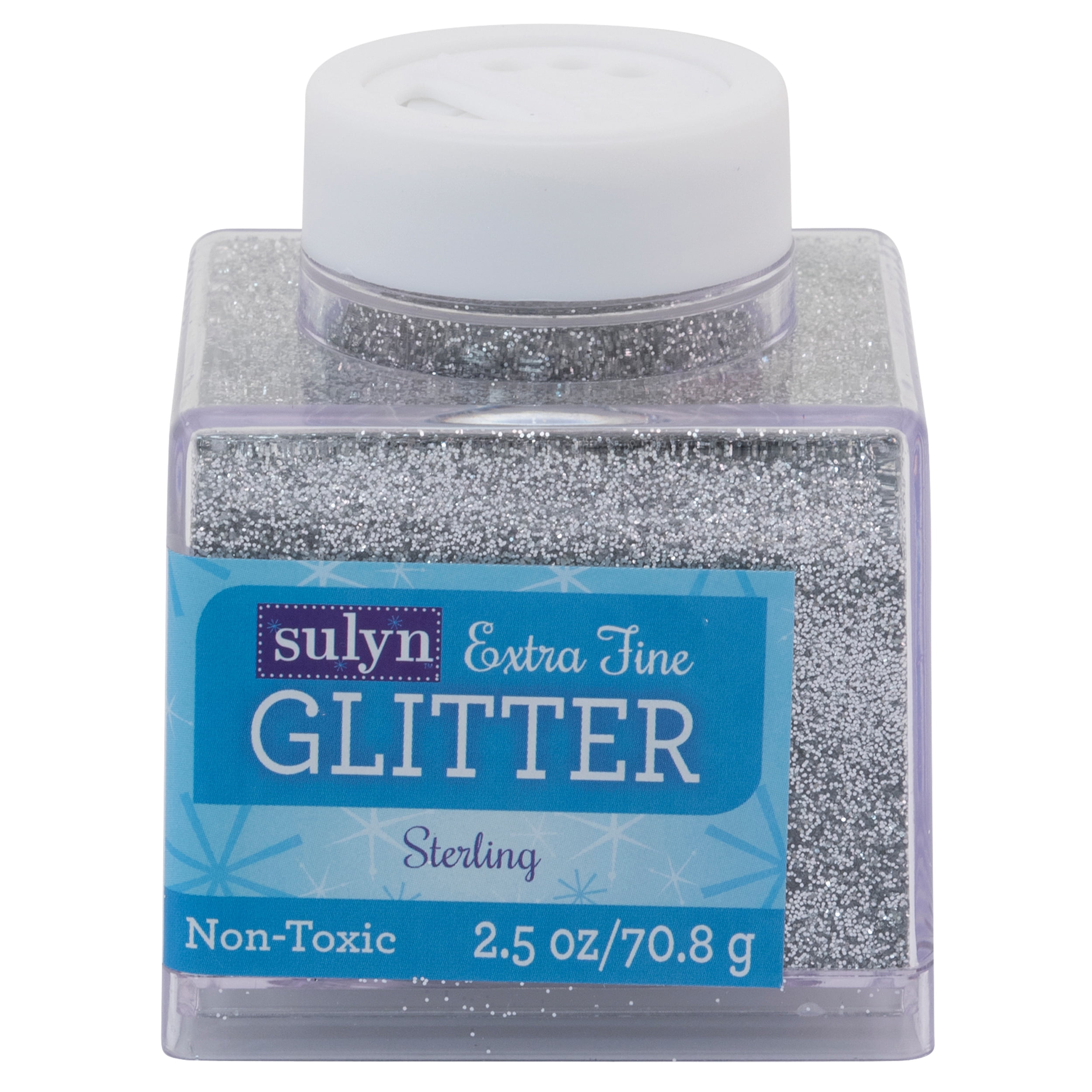 Sulyn Extra Fine Glitter for Crafts, Sterling Silver, 2.5 oz