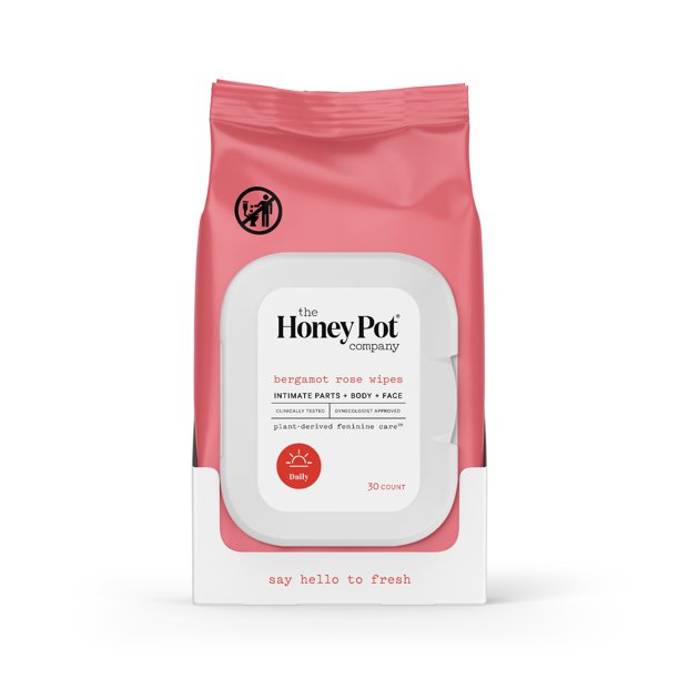 The Honey Pot Company, Bergamot Rose Daily Feminine Cleansing Wipes