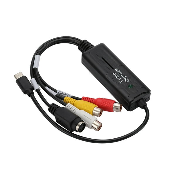 Thinsony 1 Channel Type-c Capture Card Portable DVD/VCR Player DV HD Video Image Converter Board ABS Plastic Home Surveillance Supplies