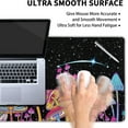 thumbnail image 3 of Trippy Fantasy Mushroom Gaming Mouse Pad XL Galaxy Space Stars Aesthetics Extended Big Large Desk Mat Non-Slip Rubber Base Stitched Edge Long Keyboard Mousepad for PC Computer Laptop,31.5×11.8 in, 3 of 6