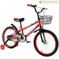 thumbnail image 3 of Kids Bike for Ages 3-10 Years Old Boys Girls, 14/16/18 Inch Kid's Bikes with Training Wheels, Basket, Dual Brake, Children Bicycle for Kids and Toddler Beginners, Pink/Red, 3 of 10