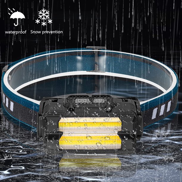 linterna de cabeza Linterna de cabeza de carga tipo C con control de gestos (negro W6124A)