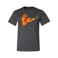 thumbnail image 2 of Wild Bobby, Mythical Fiery Phoenix, Pop Culture, Men Graphic Tees, Heather Black, Medium, 2 of 3