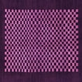 thumbnail image 1 of Ahgly Company Indoor Square Checkered Purple Modern Area Rugs, 8' Square, 1 of 4