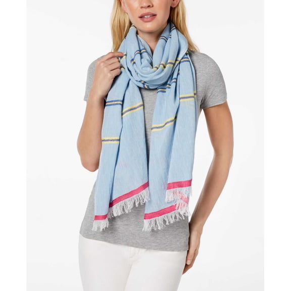 Echo Design Women's Cabana Stripe Cotton Wrap Coastal Blue One Size