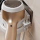 thumbnail image 4 of Soporte para secador de pelo, estante colgante para secador de pelo montado en la pared con organizador, estante de almacenamiento para tazas, secador de pelo sin perforación, alisador yeacher natural, 4 of 7