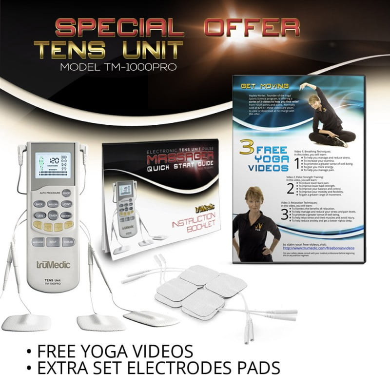Trumedic Tm-1000Pro Deluxe Tens Unit Electronic Pulse Massager