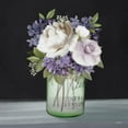 thumbnail image 2 of House Fenway 26x26 Black Ornate Wood Framed with Double Matting Museum Art Print Titled - Lilac Mason Jar Floral, 2 of 4