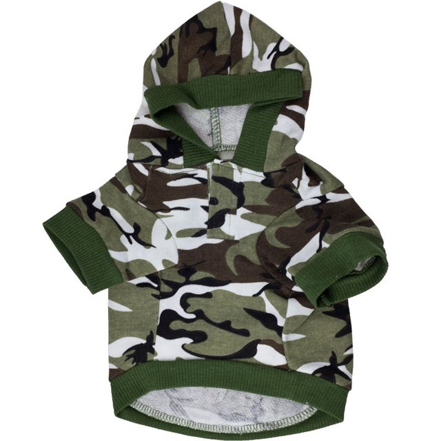 Camisa de perro para niños, trajes de camuflaje para perros, disfraz de camuflaje para perros, Sudadera con capucha de camuflaje, ropa Yorkie para perros pequeños Namotu CPB-DE-LYY1965-3