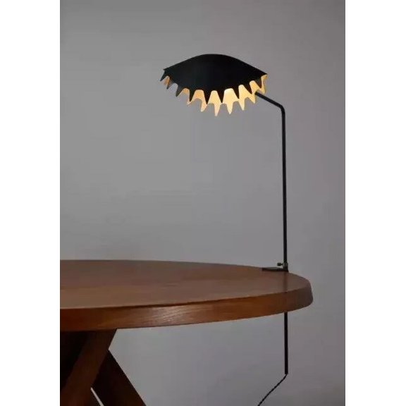 Rare "Drosera" Table Lamp Serge Mouille table top lamp light night TableTop Lamp Light With Black Matt Powder Coat
