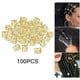 thumbnail image 5 of Cabello Cabello Recepción Decoración Dreadlock Hebilla Delaodola Piezas Extensión Trenza Oro, 5 of 9