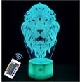 thumbnail image 1 of YSITIAN Night Light,16 Colors Remote Control & Smart Touch Dimmable 3D Illusion Bedside Lamp,Bedroom Decoration Birthday Christmas Toy G1116-176, 1 of 7