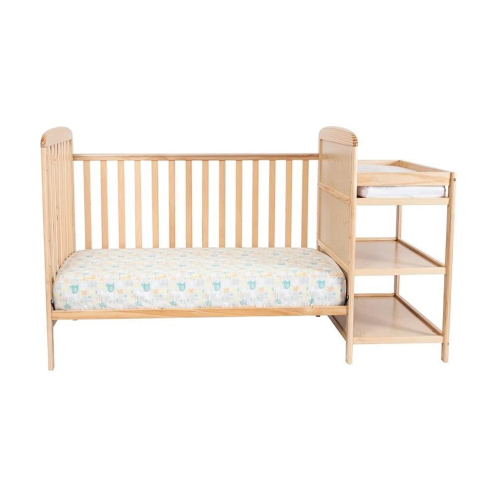 Suite Bebe Ramsey Toddler Guard Rail with Stabilizer Bar, Natural Finish