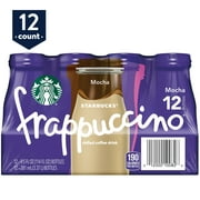 Starbucks Frappuccino Mocha Iced Coffee Drink, 9.5 fl oz 12 Pack Bottles