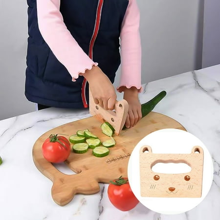 

Porfeet Kitchen Toy Widely Apply Durable Eco-friendly Fruit Cutter Cutting Tool Toy for Kids Crocodile