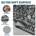 thumbnail image 3 of Hasoo Runner Rug 2x6 Non-Slip Washable Low Pile Floral Print for Kitchen Indoor Black/Blue, 3 of 6
