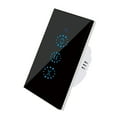 thumbnail image 1 of Interrupteur Tactile Rideau Intelligent Wi‐Fi Commande Vocale Compatible avec Alexa Google Home Application Télécommande Horaire Partage Familial Contrôle de Porte de Garage Interrupteur Tactile, 1 of 8