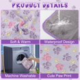 thumbnail image 3 of 6 Pack Waterproof Guinea Pig Blankets - Washable Small Animal Fleece Cage Liners - Soft Sleep Mat Pad Cover - Warm Flannel Throw for Hamster, Rabbit, Chinchilla, Hedgehog, Ferret, 3 of 4