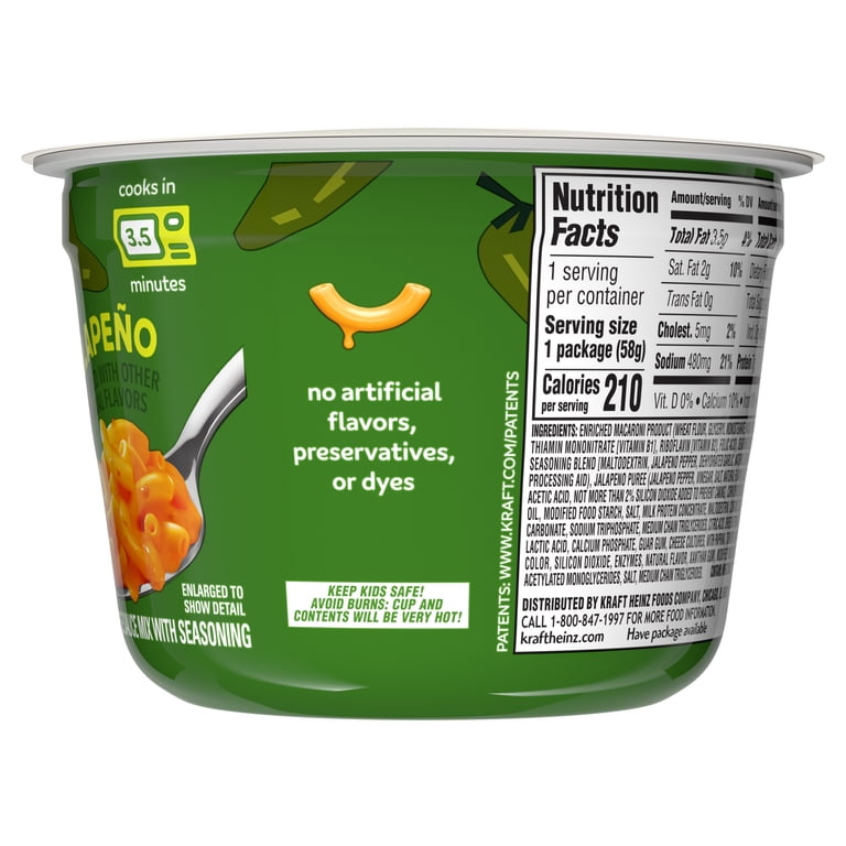 Kraft Jalapeño Flavored with Other Natural Flavors Mac & Cheese
