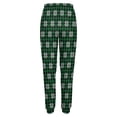 thumbnail image 4 of Women's Sweatpants, Green Buffalo Plaid Merry Christmas Baggy Sweatpants Joggers for Women, Fall Outfits for Women 2024 Lounge Yoga Athletic Workout Pants with Pockets, 4 of 7