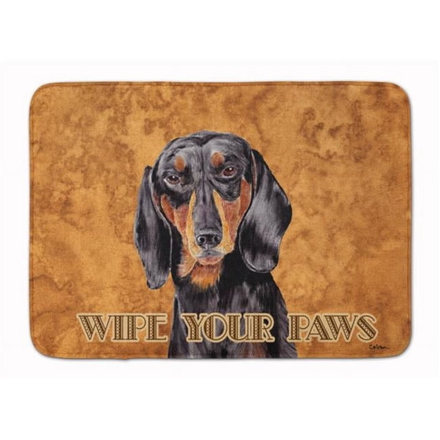 Carolines Treasures SC9139RUG Dachshund Wipe Your Paws Machine Washable Memory Foam Mat