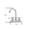 thumbnail image 2 of Mezcladora Lavabo Cuerpo Metalico Manerales Cruz Abs, 2 of 5