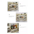 thumbnail image 4 of Wine Rack Wall-mounted Wine Rack Bar Wine Cooler Home Iron Display Rack White Wine Rack Wine Rack Shelves, 4 of 8