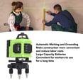 thumbnail image 2 of BOKYAN Laser Leveler 16 Line Super Bright Green Beam 4D Self Leveling Tool with Remote Control [cite: 2, 7, 8], 2 of 9