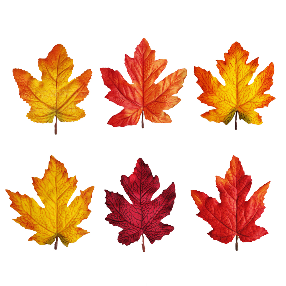 NUOLUX Autumn Leaves Fall Leaves Fake Artificial Maple Faux Silk Decor