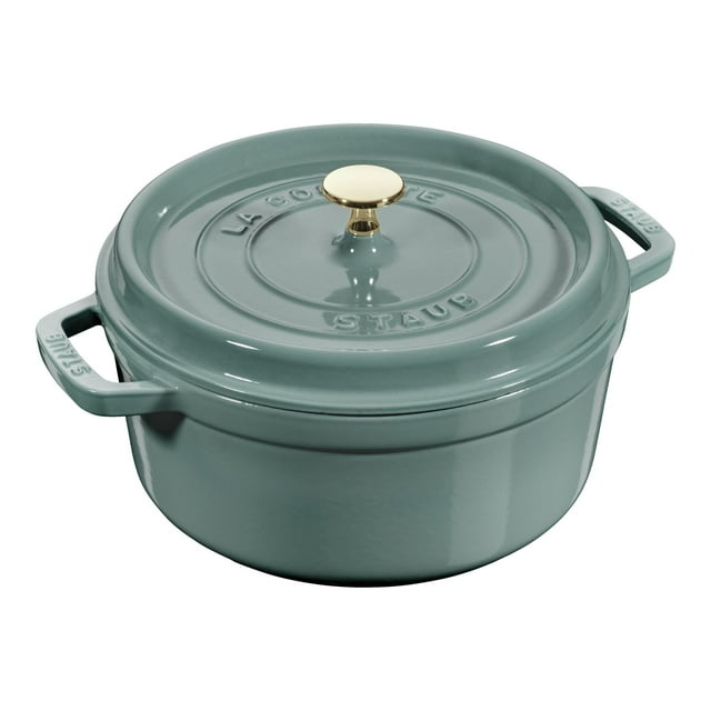 STAUB la COCOTE 2,2 L Cocotte Ronde en Fonte, Eucalyptus