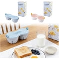 thumbnail image 6 of Egg Poacher Microwave, 2 Egg Capacity Microwave Egg Cooker, Poached Egg Maker Dishwasher Safe Designed for Quick Poached Egg Preparation (Blue), 6 of 6