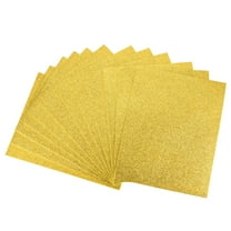 Uxcell Gold Tone Glitter EVA Foam Sheets 11 x 8 Inch 2mm Thick for Crafts DIY 12 Pack