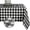 Black, variant on 100% Waterproof PVC Table Cloth, Oil-Proof Spill-Proof Vinyl Rectangle Tablecloth, Wipeable Table Cover for Outdoor and Indoor Use, 52x52 Inch, Grey Checkered Pattern