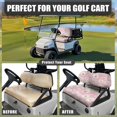 thumbnail image 4 of HUIACONG Daisy Pattern Comfortable Golf Cart Seat Cover, Foldable Design Non-Slip Universal Fit Golf Cart Seat Towel Protector for EZGO Club Car Bench Seats, 4 of 7